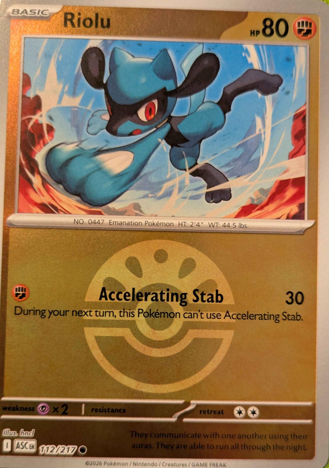 Ascended Heroes Riolu [Ball] Pokémon card